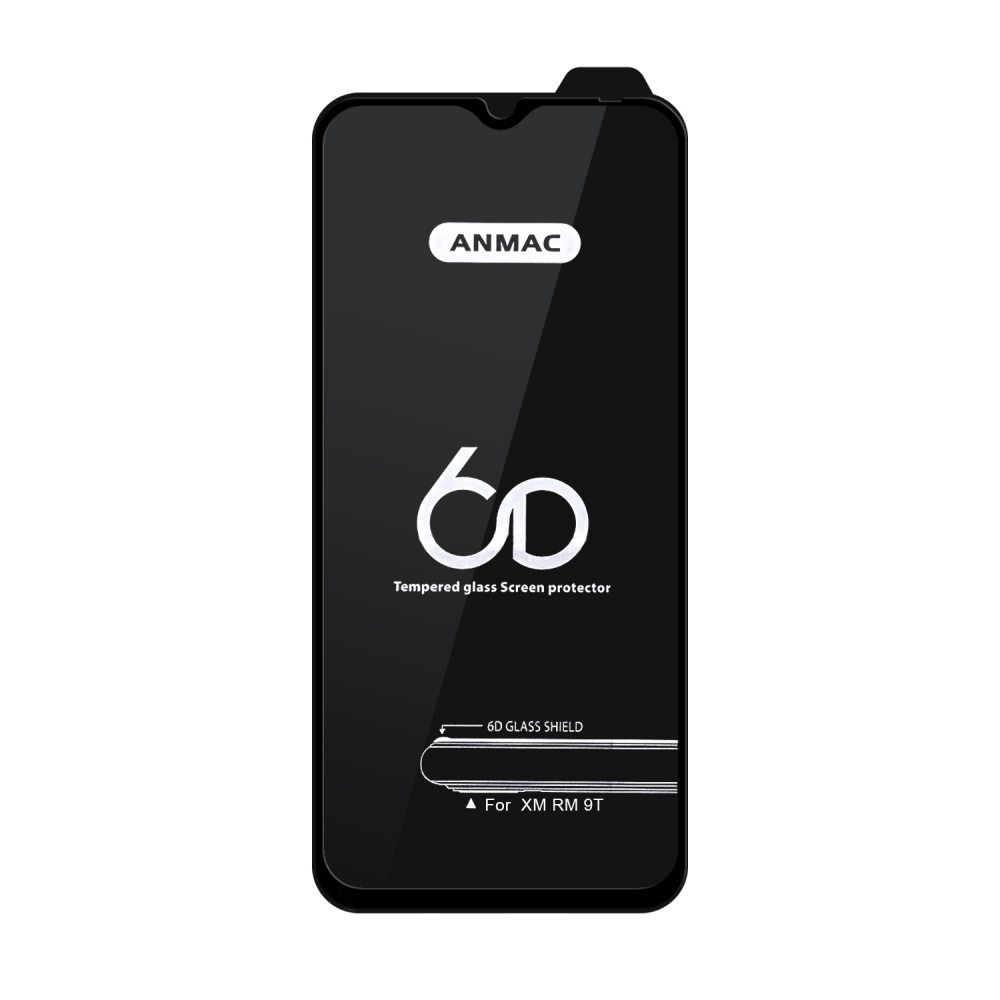Защитное стекло "Полное покрытие" для Xiaomi Poco M3/Redmi 9T (Черный) - Премиум Защитное стекло "Полное покрытие" для Xiaomi Poco M3/Redmi 9T (Черный) - Премиум