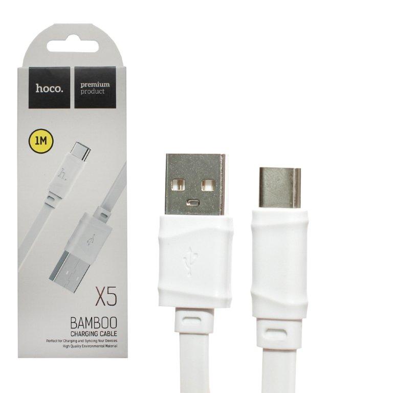 Кабель USB Type-C Hoco X5 (Белый)