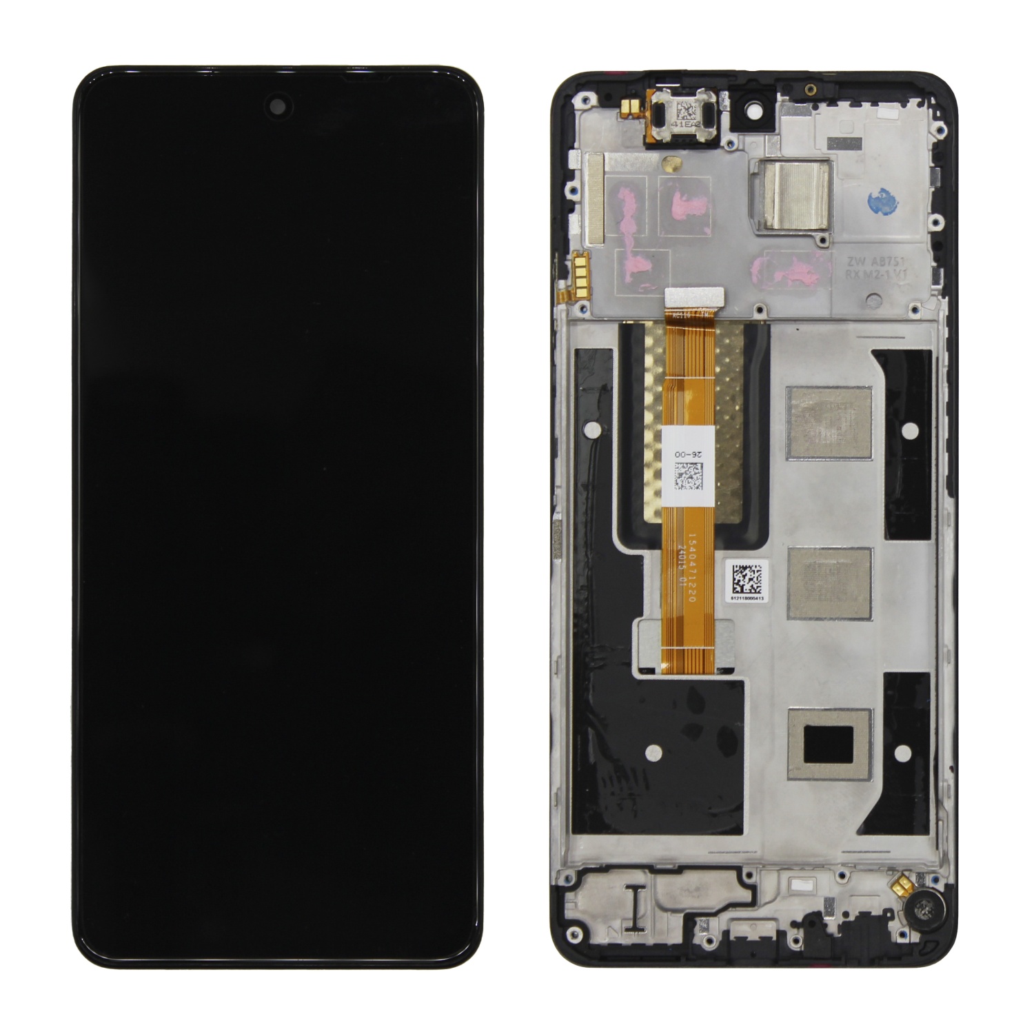 Дисплей в сборе с тачскрином для Realme 12 5G (Черный) - в рамке снятый OR100%