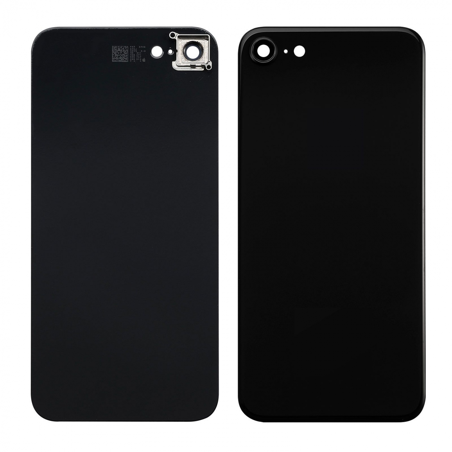 Задняя крышка iPhone 8 (Черный) - со стеклом камеры