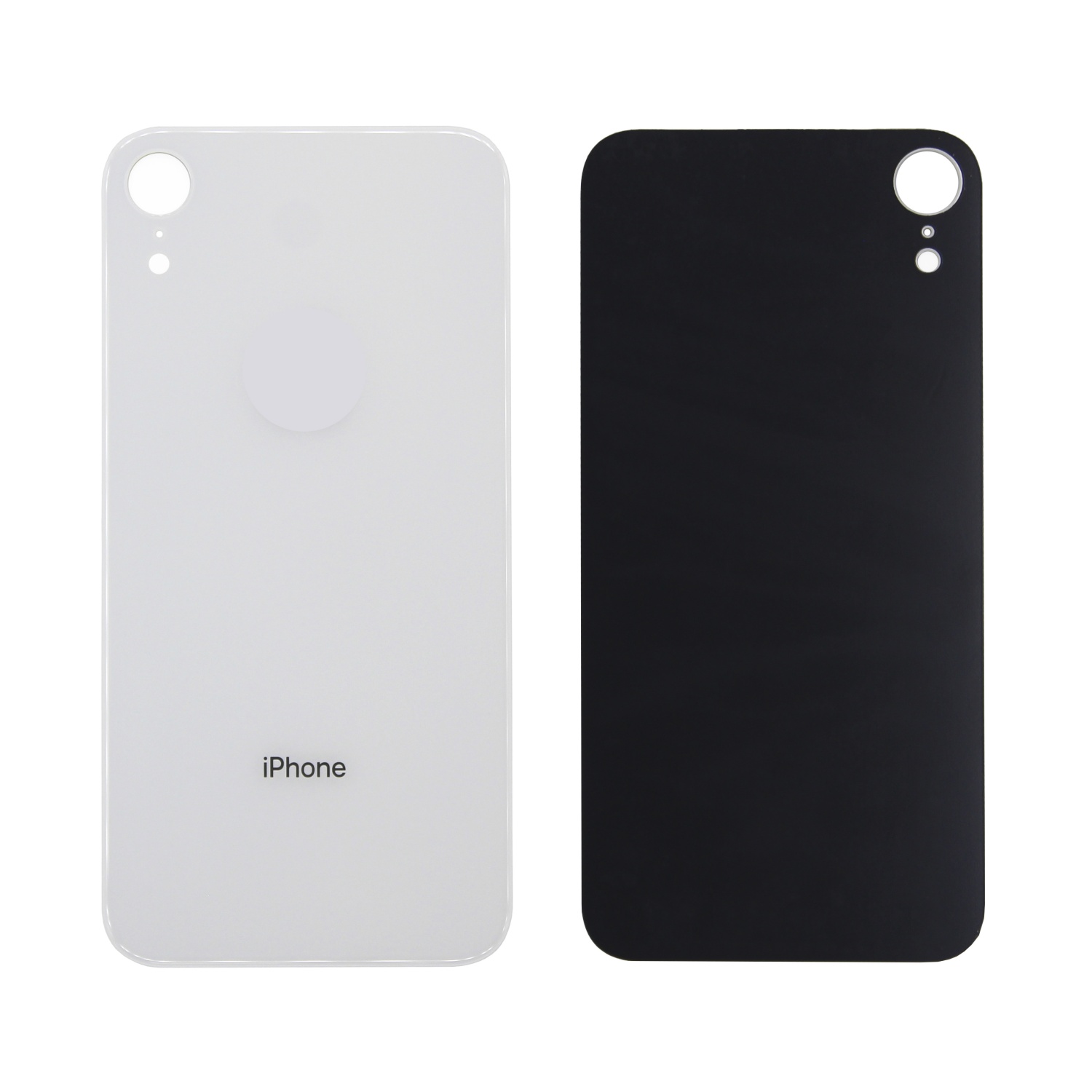 Задняя крышка iPhone XR (Белый) - с широким вырезом