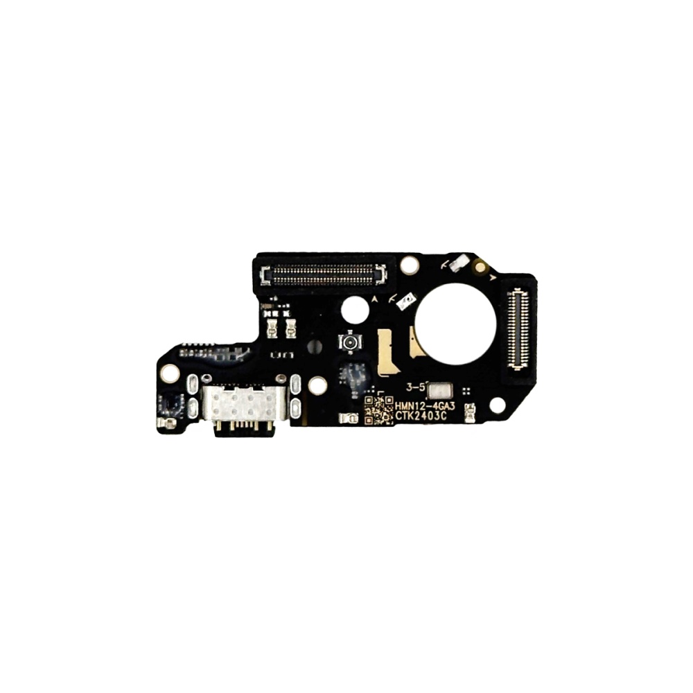 Шлейф Xiaomi Redmi Note 12 4G/5G/Poco X5 5G на системный разъем/разъем гарнитуры/микрофон - Премиум