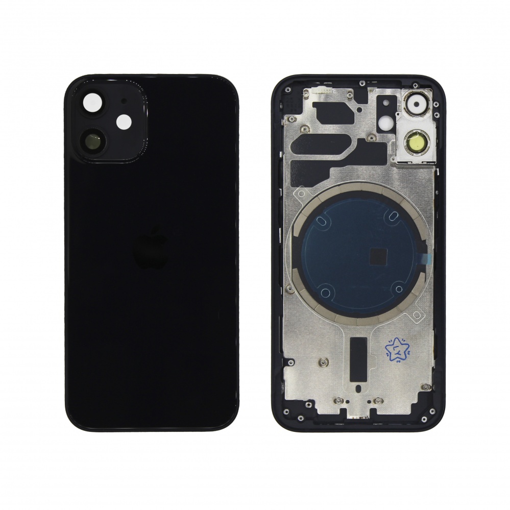 Корпус для iPhone 12 mini (Черный) - Премиум Корпус для iPhone 12 mini (Черный) - Премиум