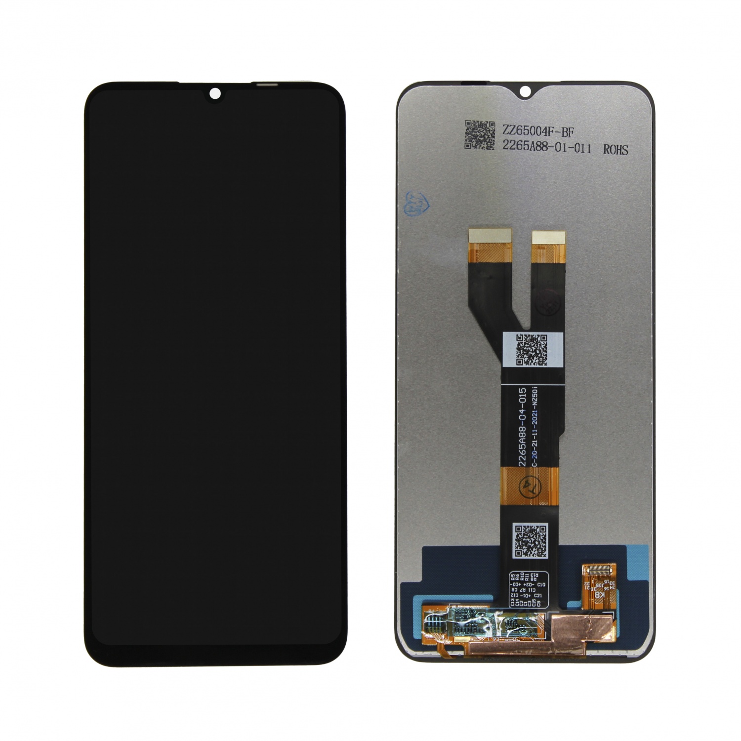 Дисплей в сборе с тачскрином для Realme C20/C21/C11 2021/Narzo 50i (Черный) - Премиум