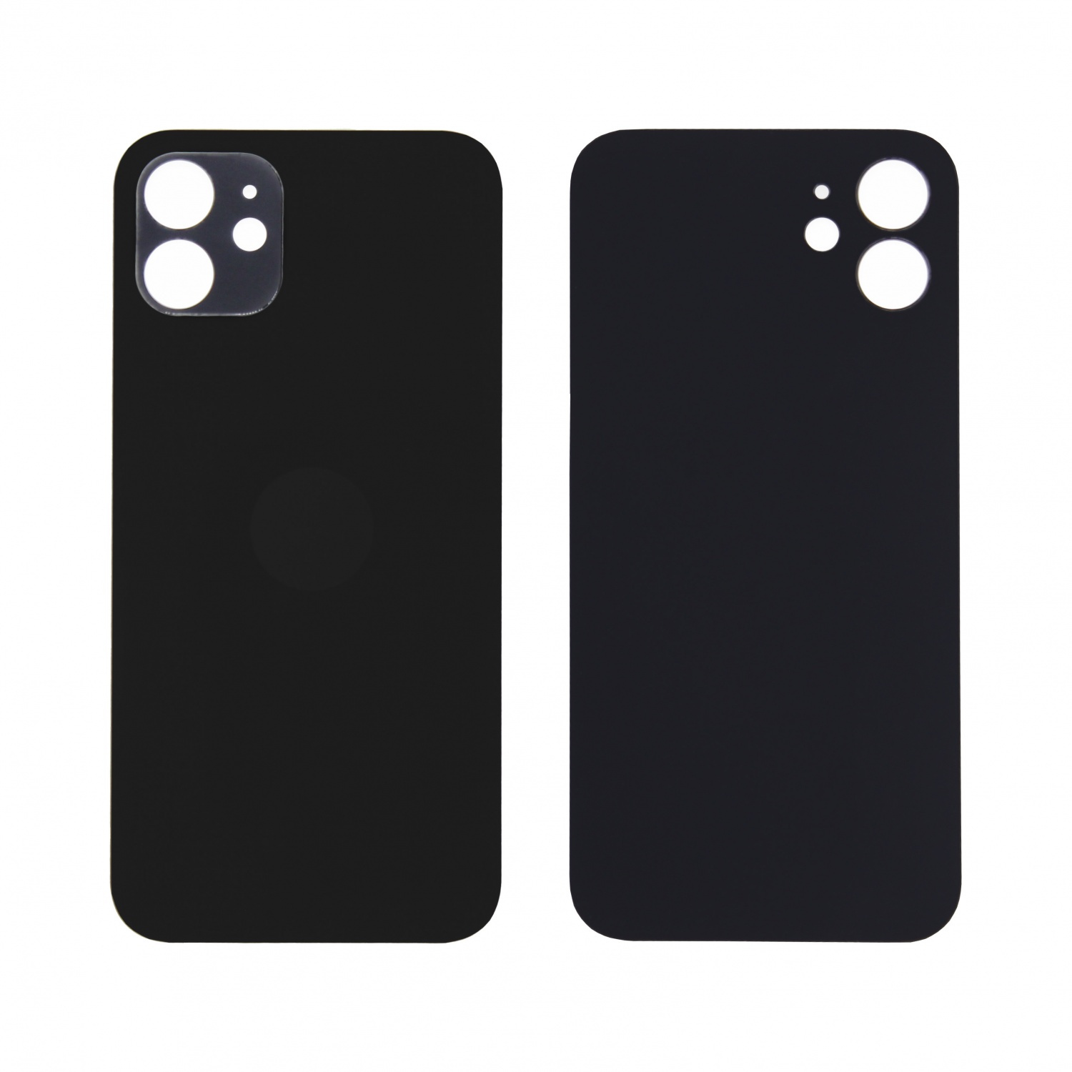 Задняя крышка iPhone 12 (Черный) - с широким вырезом Задняя крышка iPhone 12 (Черный) - с широким вырезом