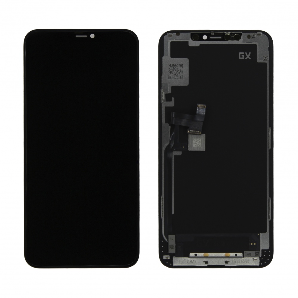 Дисплей в сборе с тачскрином для iPhone 11 Pro Max (Черный) - Hard Oled (GX)