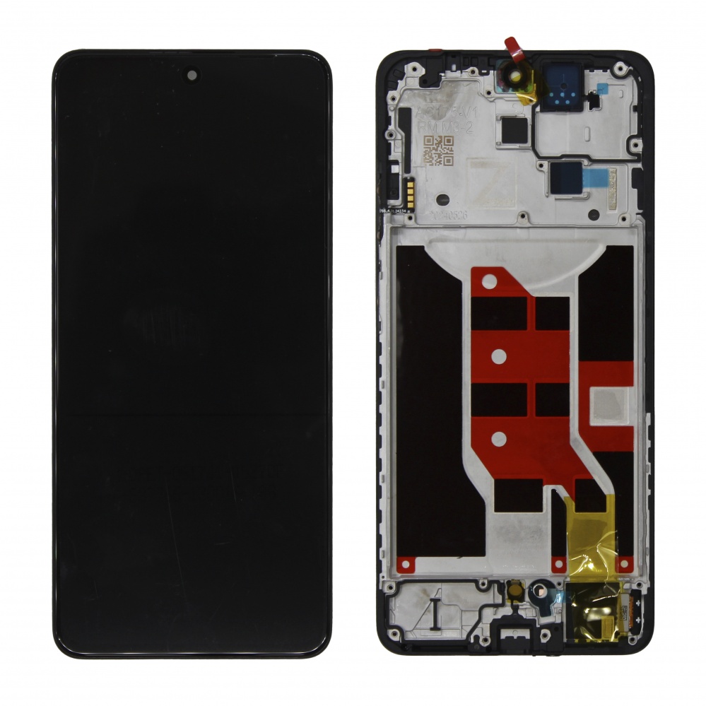Дисплей в сборе с тачскрином для OPPO Reno 12 F 4G (Черный) - в рамке новый OR100% 