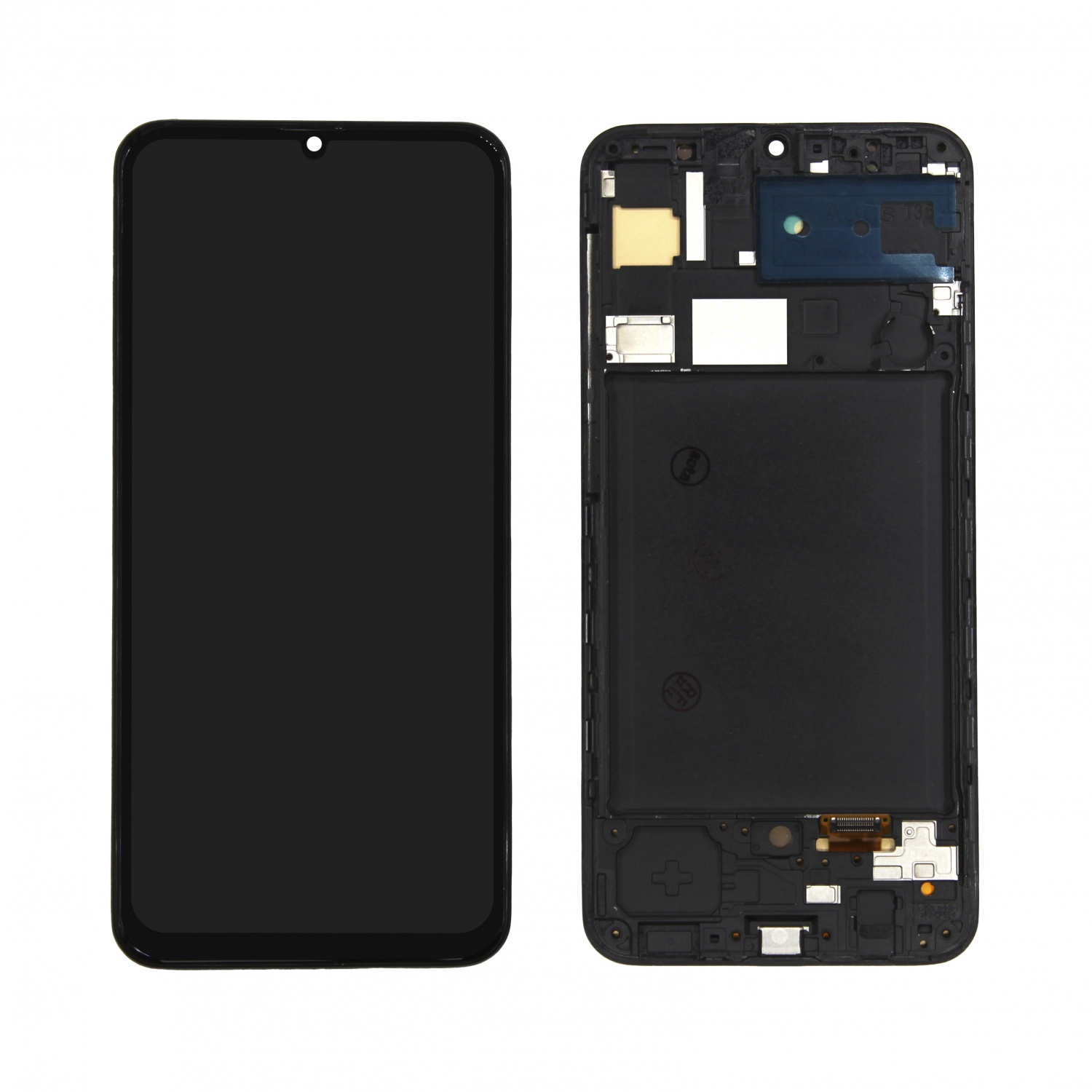 Дисплей в сборе с тачскрином для Samsung A307F (A30s) (Черный) - в рамке OLED