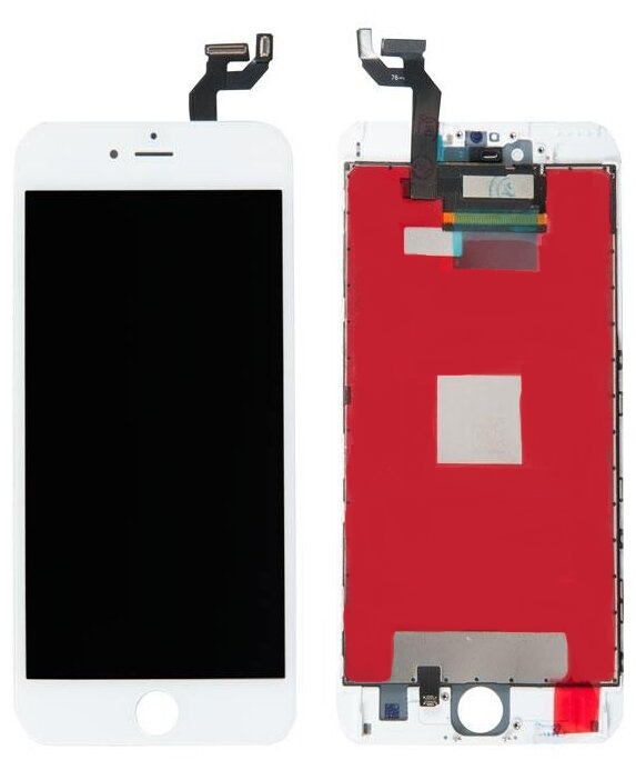 Дисплей в сборе с тачскрином для iPhone 6S Plus (Белый) - Премиум