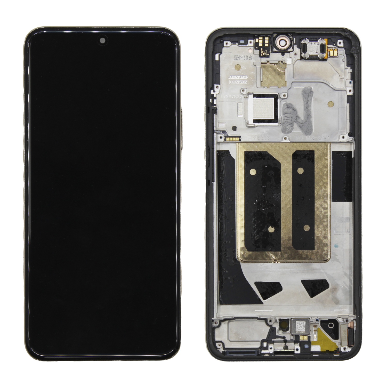 Дисплей в сборе с тачскрином для Realme 14 Pro Plus (Золотой) - в рамке новый OR100% (+влагозащита)