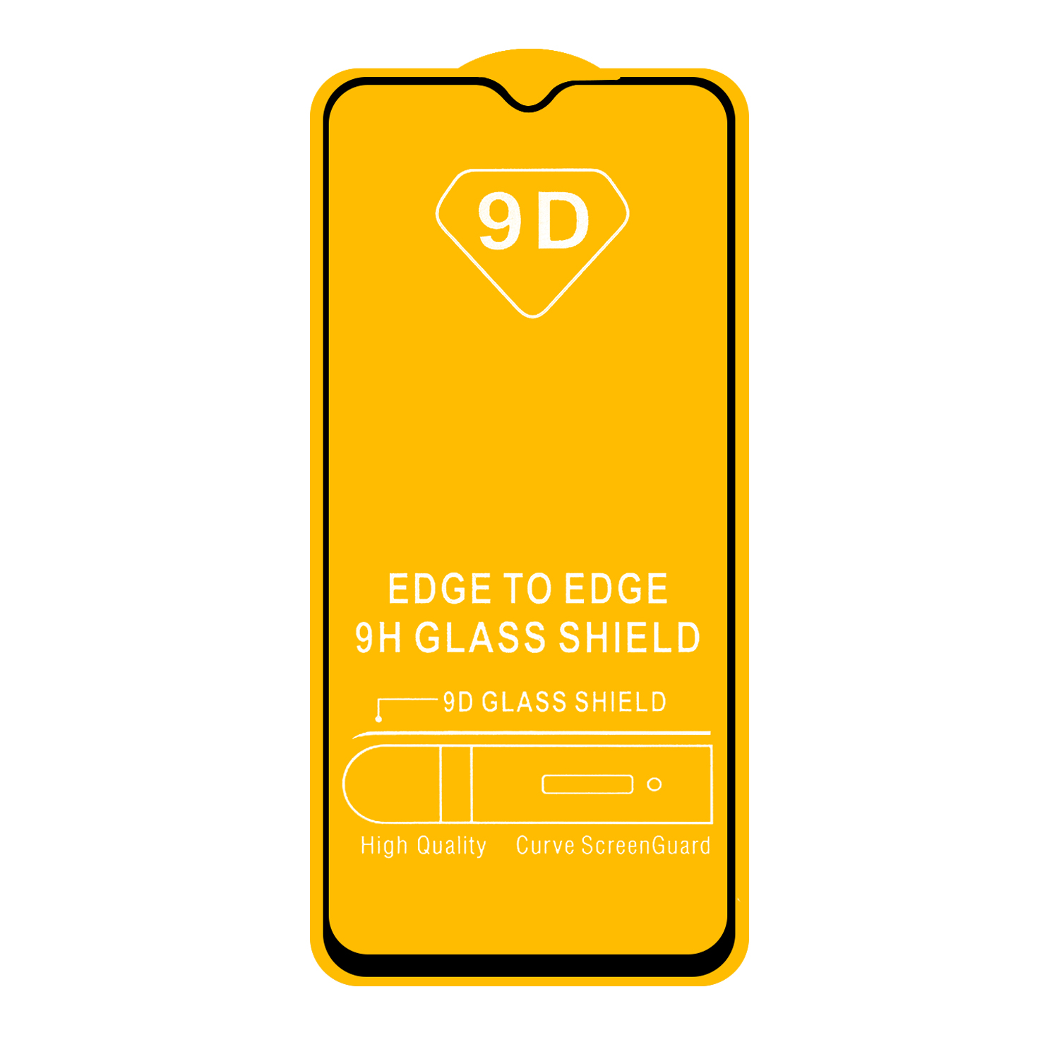 Защитное стекло "Полное покрытие" для Xiaomi Poco M3/Redmi 9T (Черный)