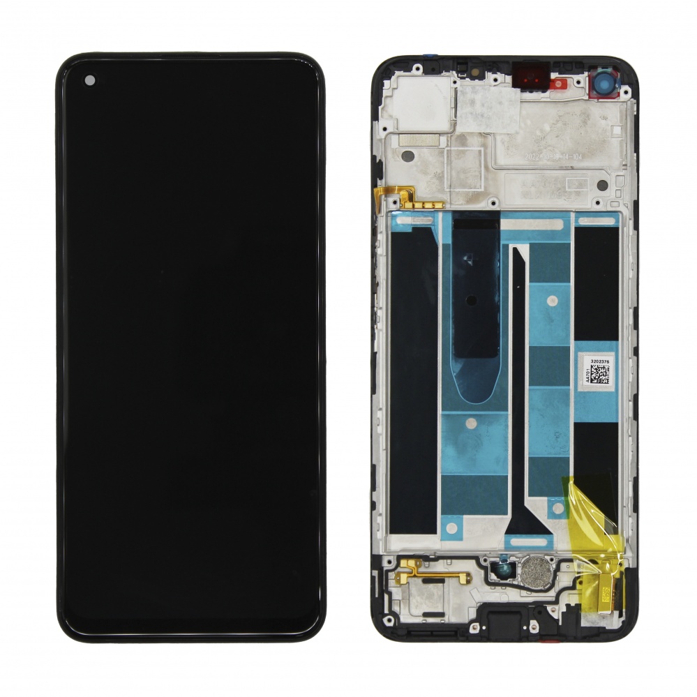Дисплей в сборе с тачскрином для Realme 8 Pro (Черный) - в рамке новый OR100% (Под заказ в течение 2 дней)