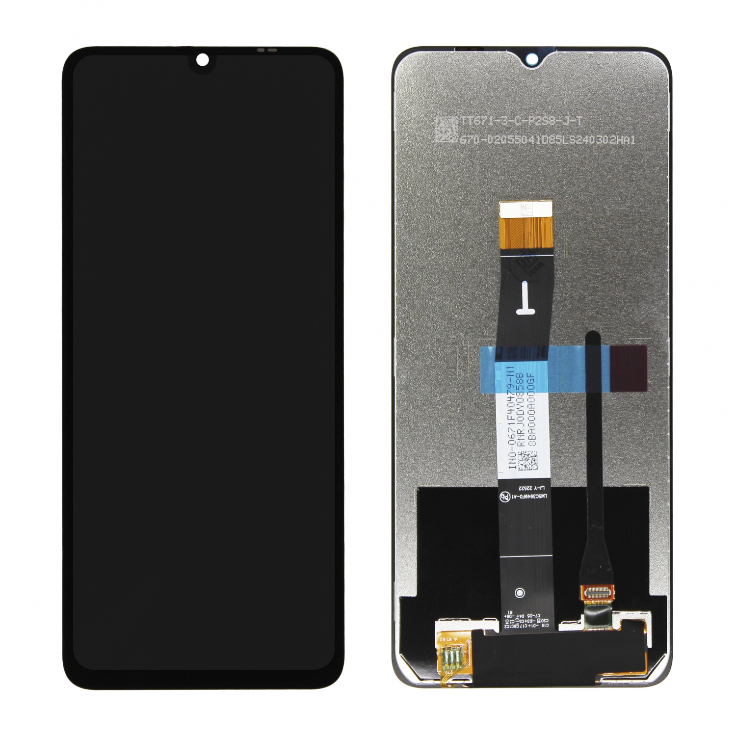 Дисплей в сборе с тачскрином для Xiaomi Redmi 12C/Poco C55 (Черный) - OR