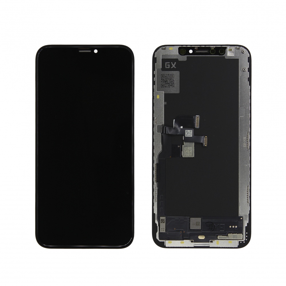 Дисплей в сборе с тачскрином для iPhone XS (Черный) - Hard Oled (GX)