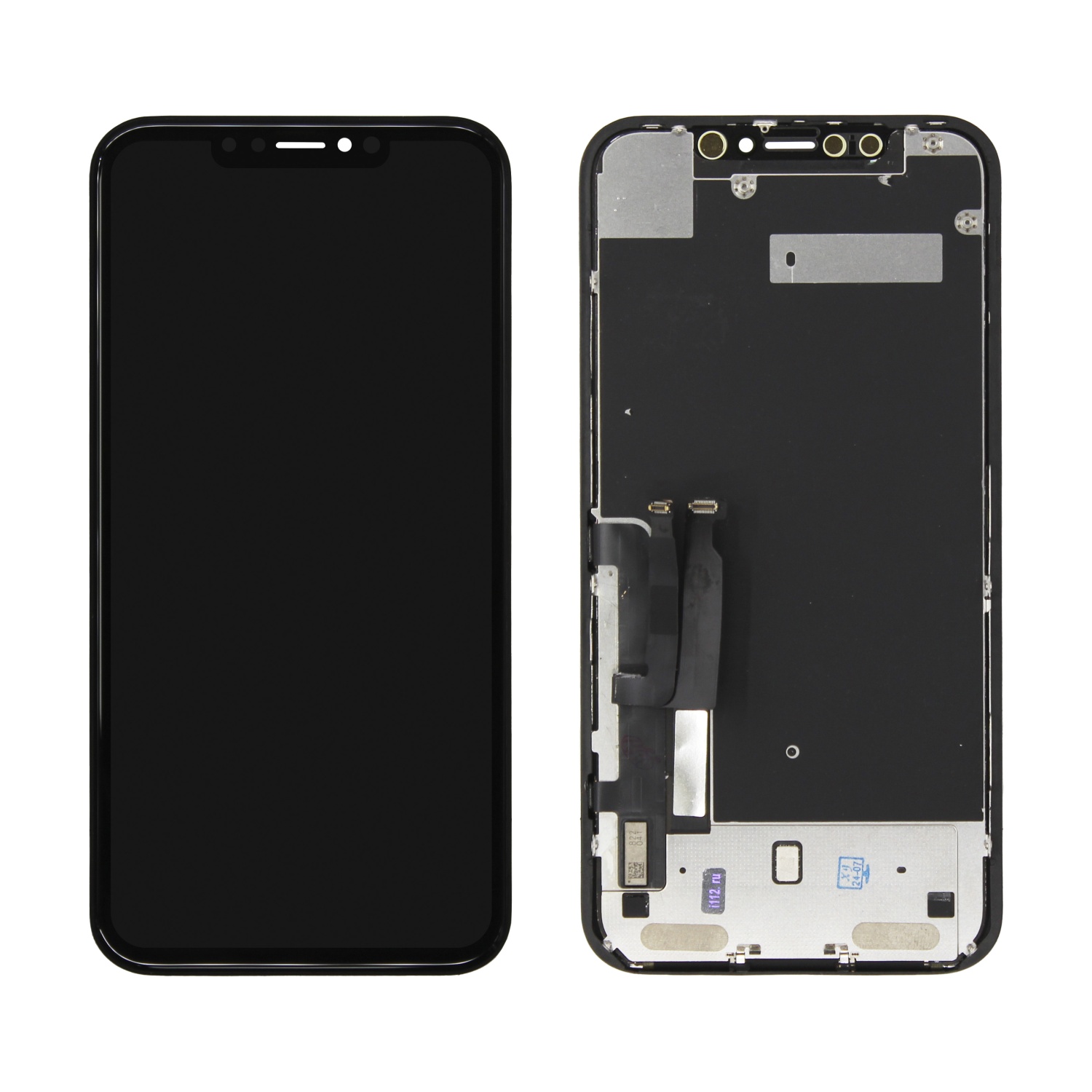 Дисплей в сборе с тачскрином для iPhone XR (Черный) - OR (New Glass) (заменили Стекло)