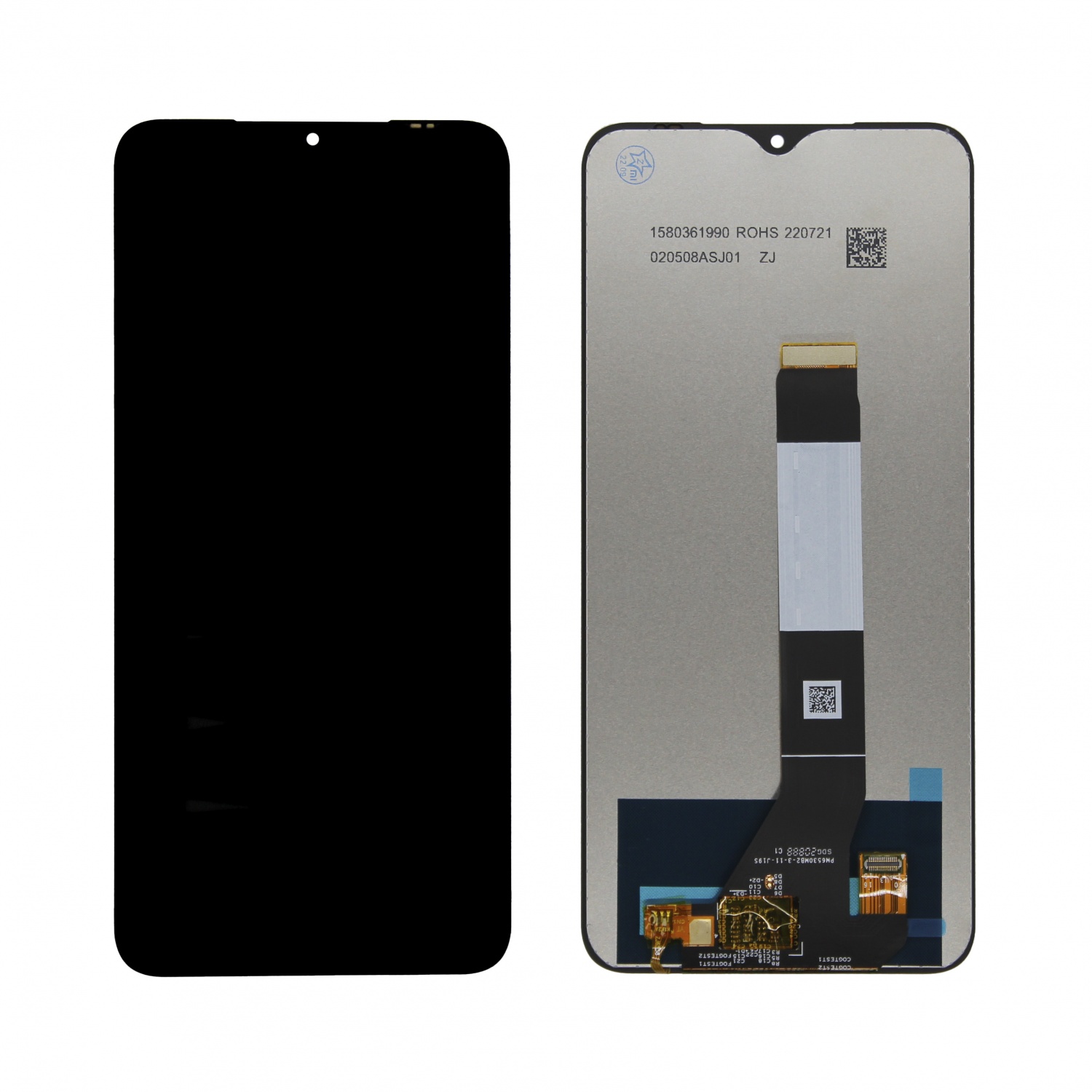 Дисплей в сборе с тачскрином для Xiaomi Poco M3/Redmi 9T (Черный) - Премиум