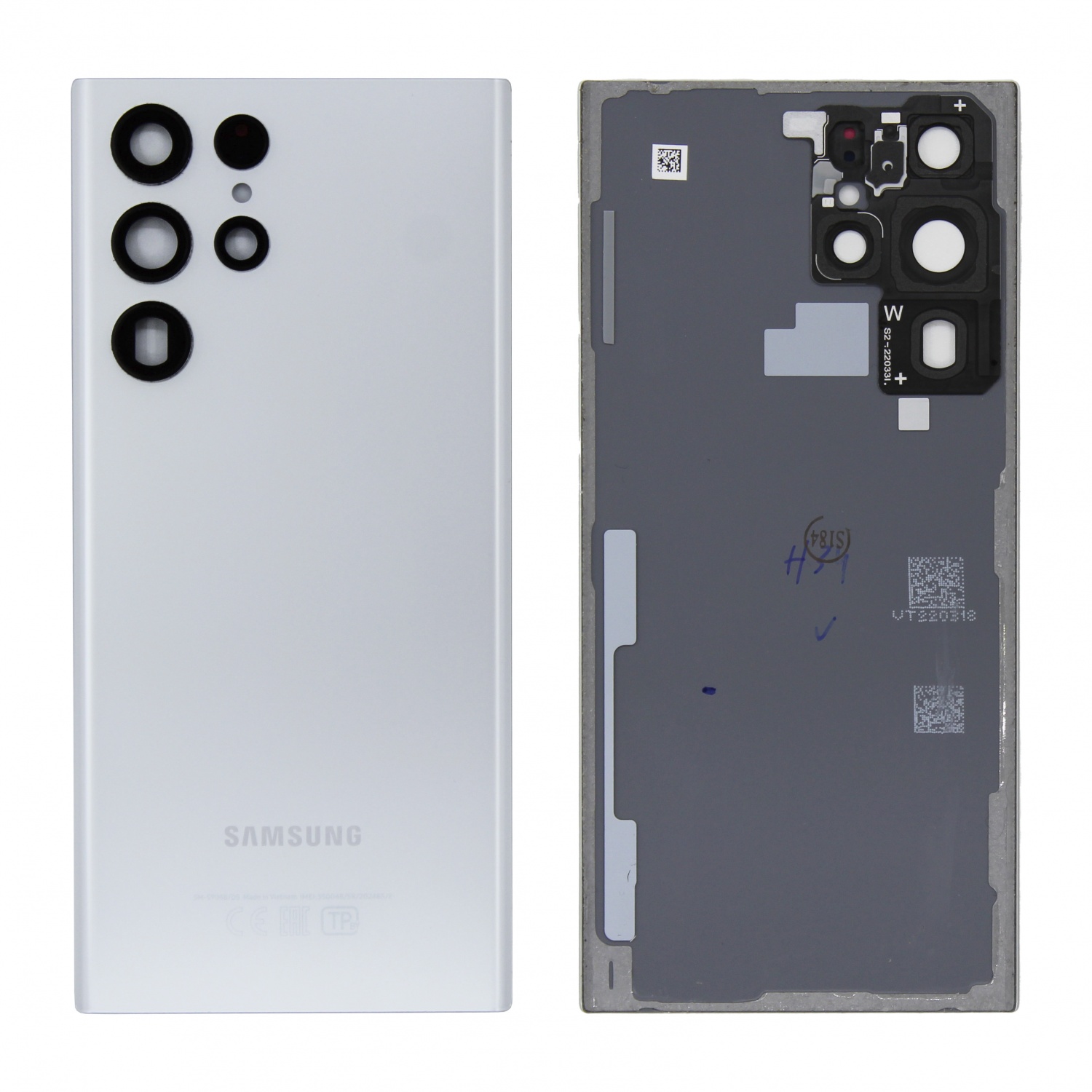 Задняя крышка для Samsung S908B (S22 Ultra) (Белый) - снятый OR100%
