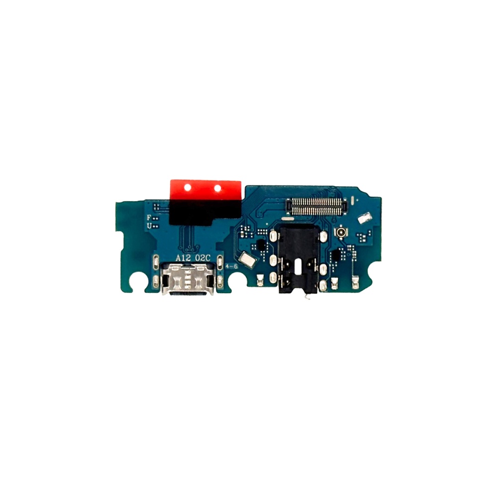 Шлейф Samsung A125F/M127F (A12/M12) плата на системный разъем/разъем гарнитуры/микрофон - Премиум