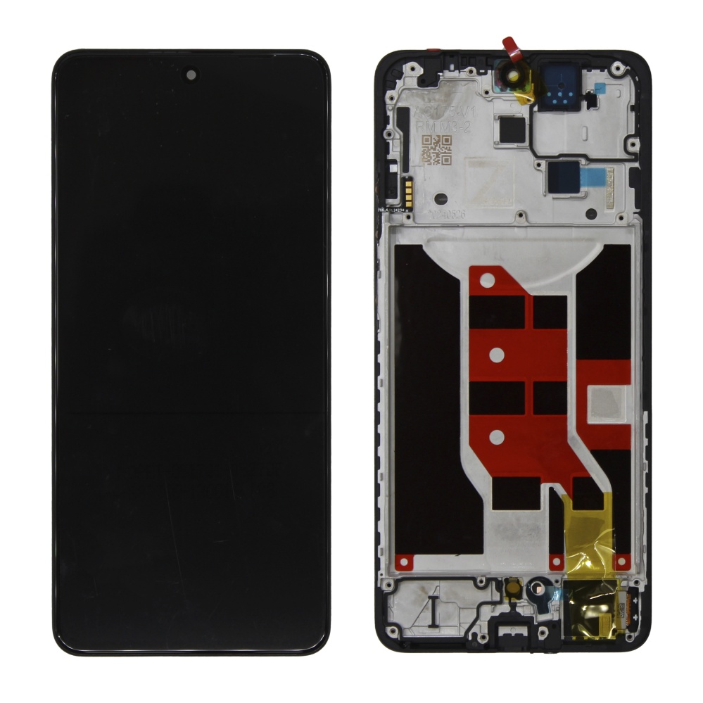 Дисплей в сборе с тачскрином для OPPO Reno 12 F 4G (Черный) - в рамке новый OR100% 