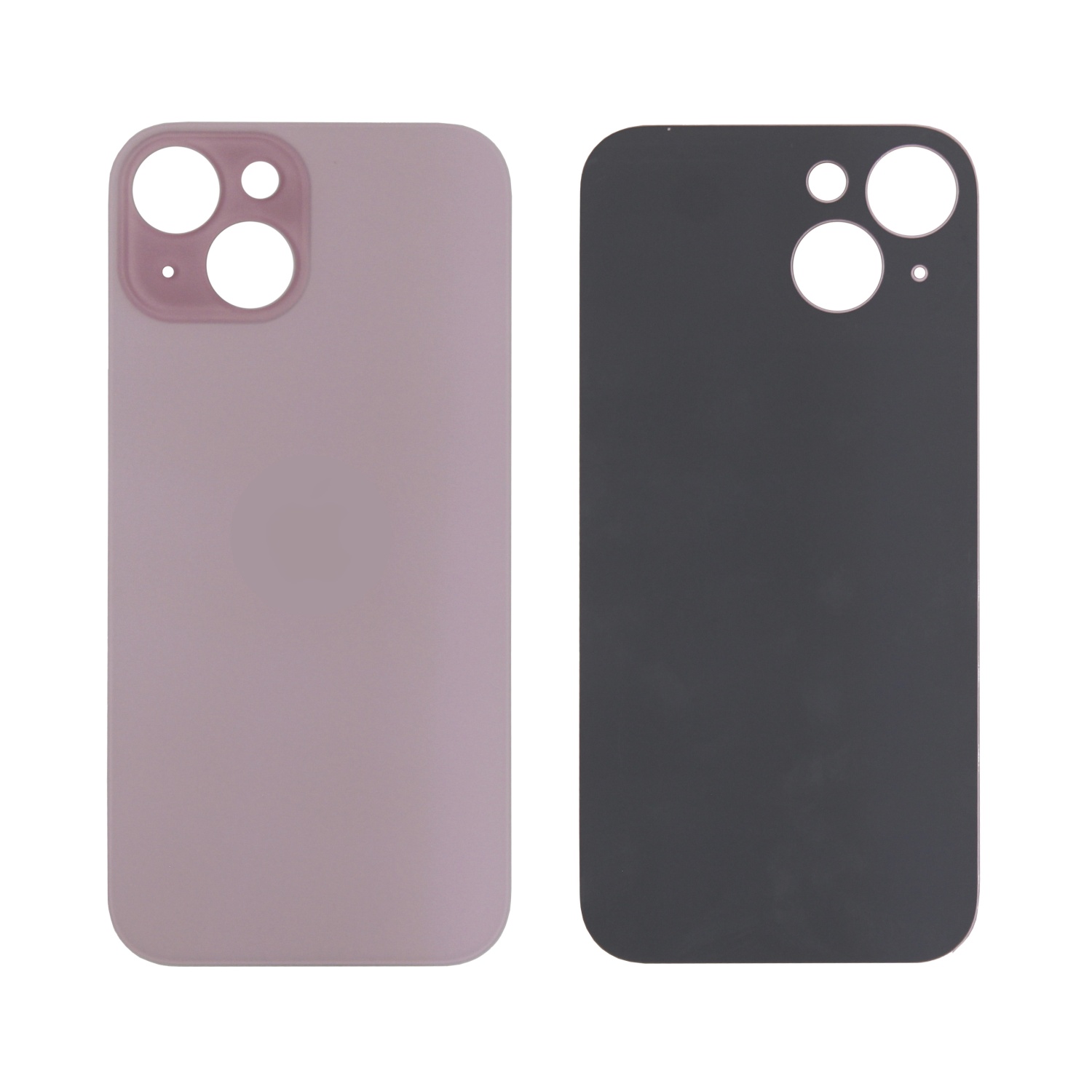 Задняя крышка для iPhone 15 (Розовый) - с широким вырезом