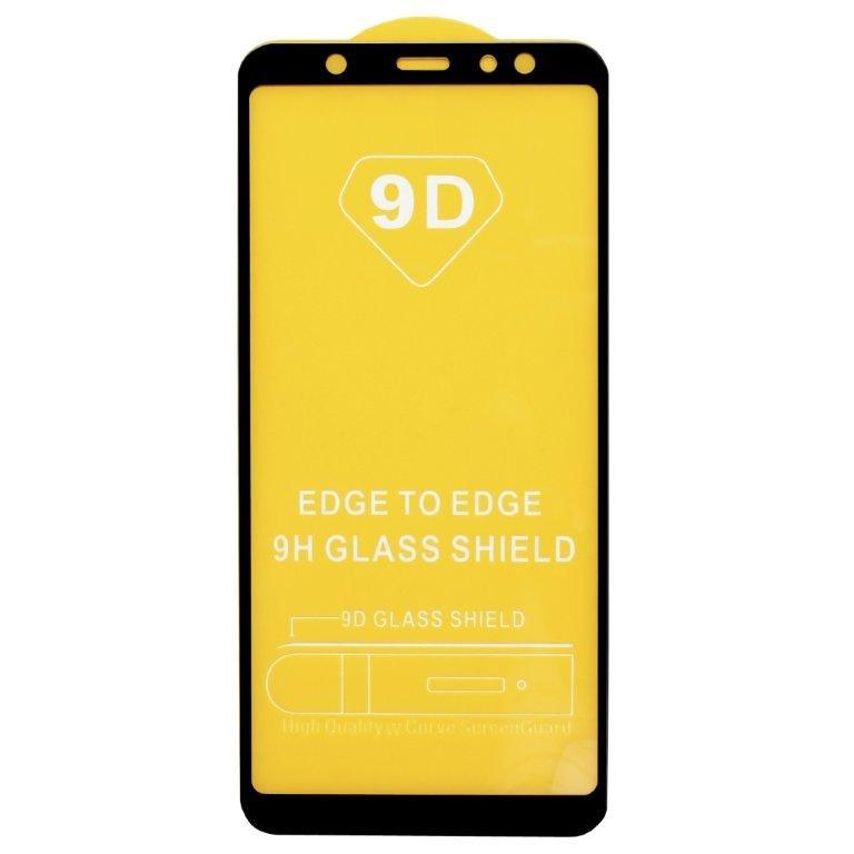 Защитное стекло "Полное покрытие" для Samsung A605F (A6+ 2018) (Черный)