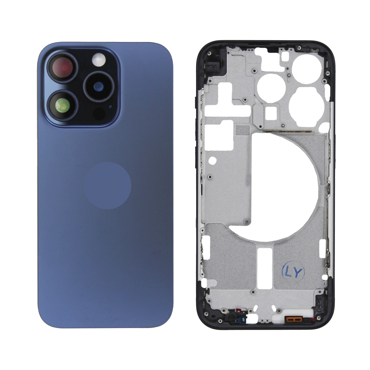 Корпус для iPhone 15 Pro (Синий) - OEM