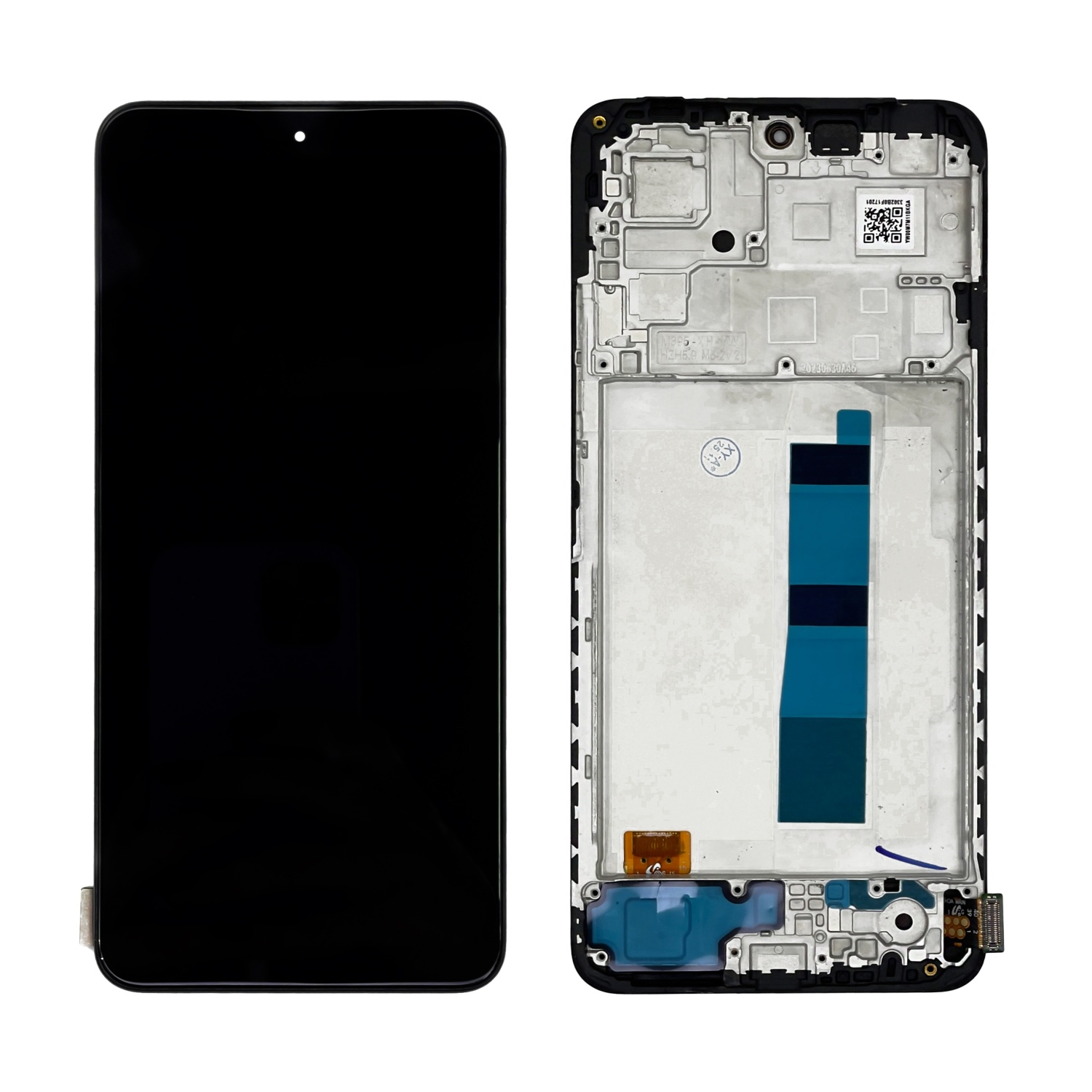 Дисплей в сборе с тачскрином для Xiaomi Redmi Note 12 4G (Черный) - в рамке OLED