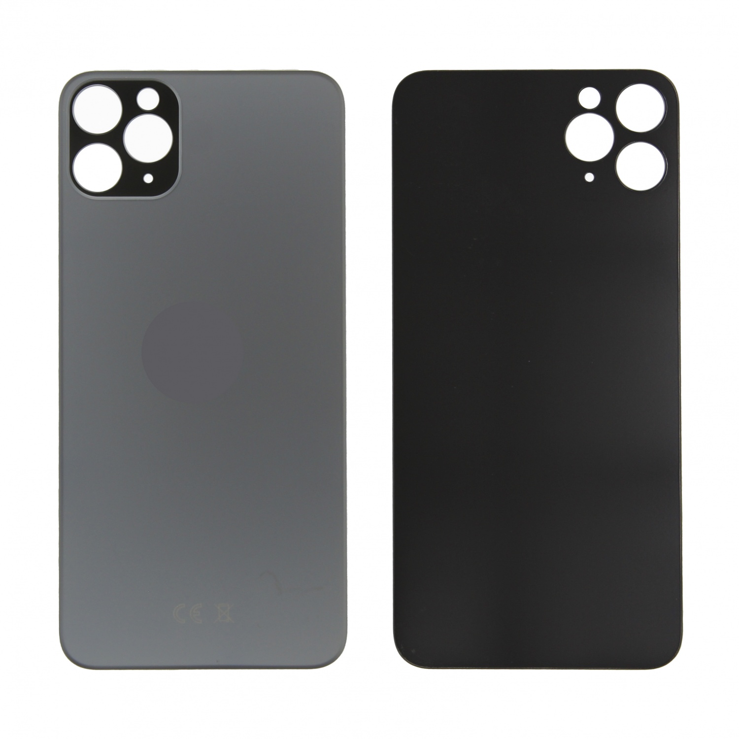 Задняя крышка iPhone 11 Pro Max (Черный) - с широким вырезом