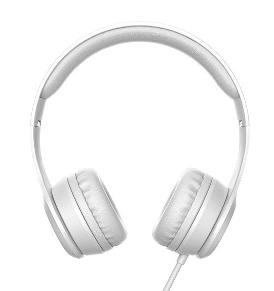 Наушники W21 Graceful charm проводные с микрофоном (Серый)