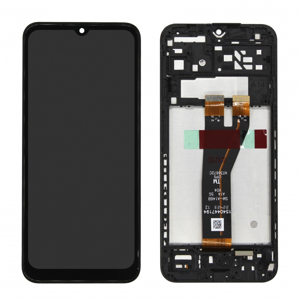 Дисплей в сборе с тачскрином для Samsung A146B (A14 5G) (Черный) - в рамке OR