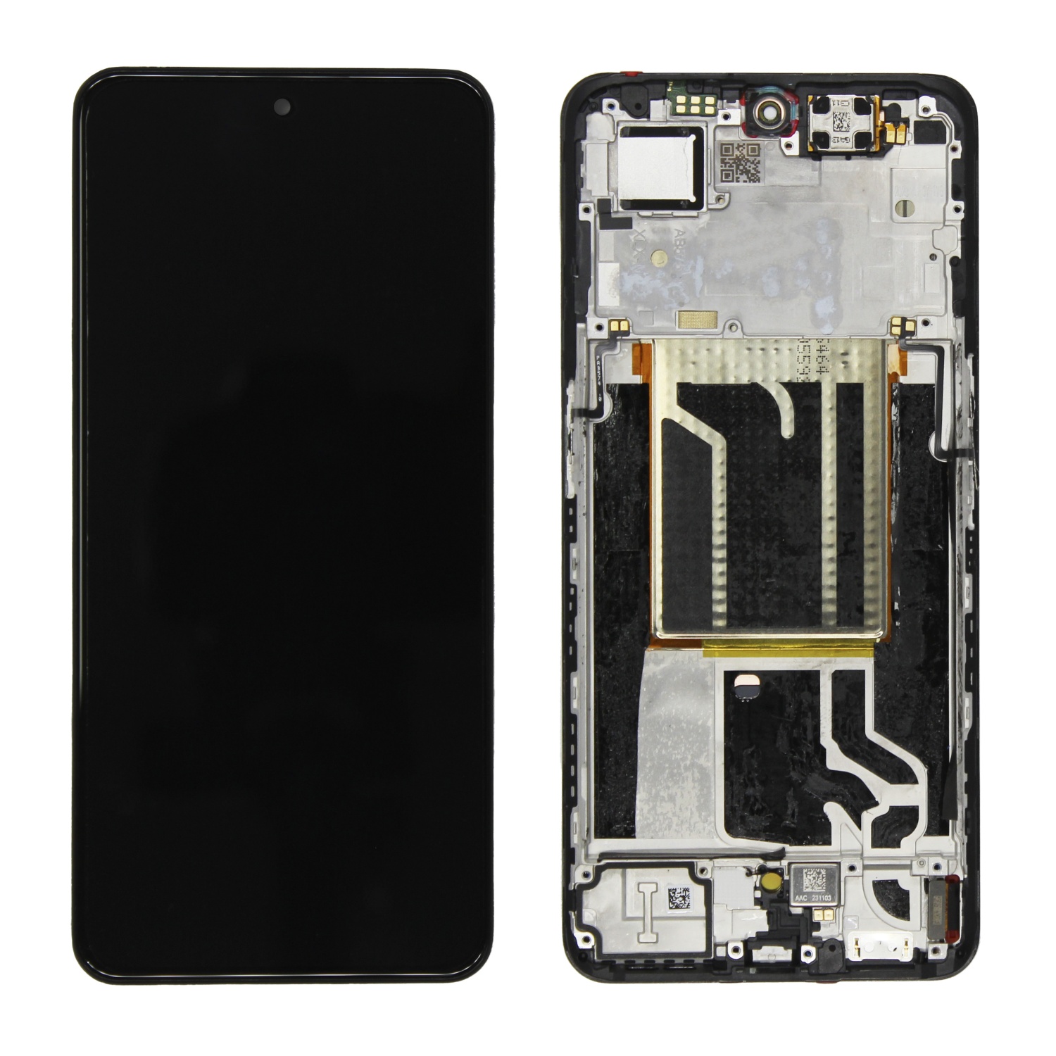 Дисплей в сборе с тачскрином для Realme GT 3/GT Neo 5 (Черный) - в рамке снятый OR100% (SP)