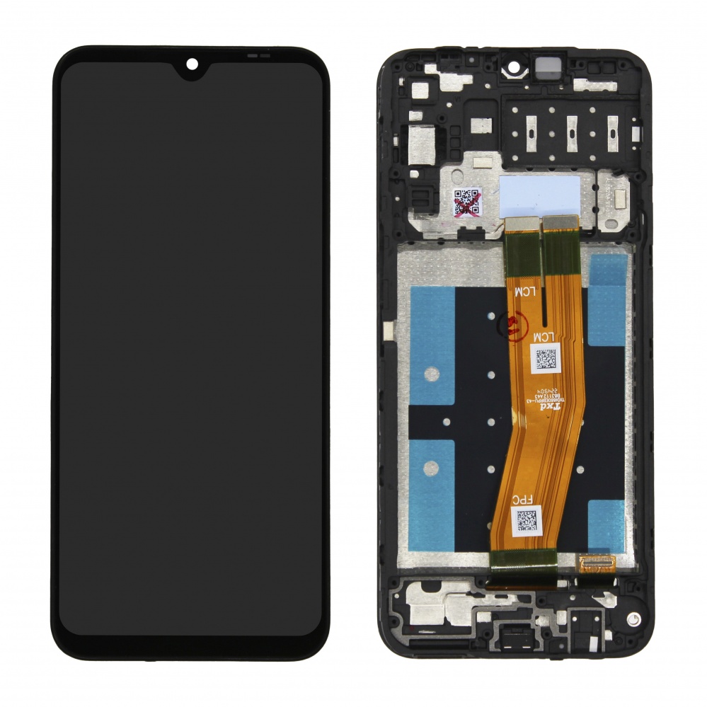 Дисплей в сборе с тачскрином для Samsung A145F (A14) (Черный) - в рамке OR