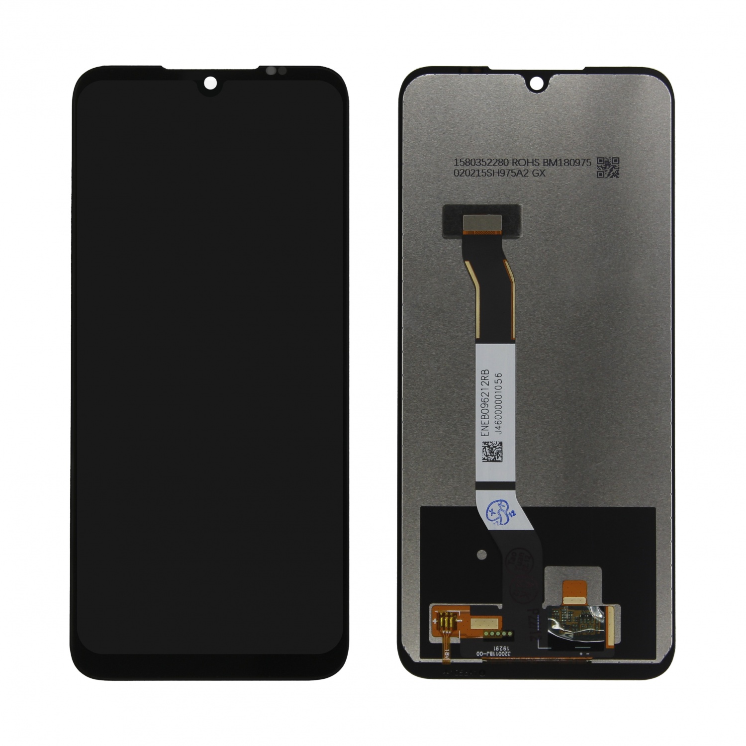 Дисплей в сборе с тачскрином для Xiaomi Redmi Note 8T (Черный) - Премиум 