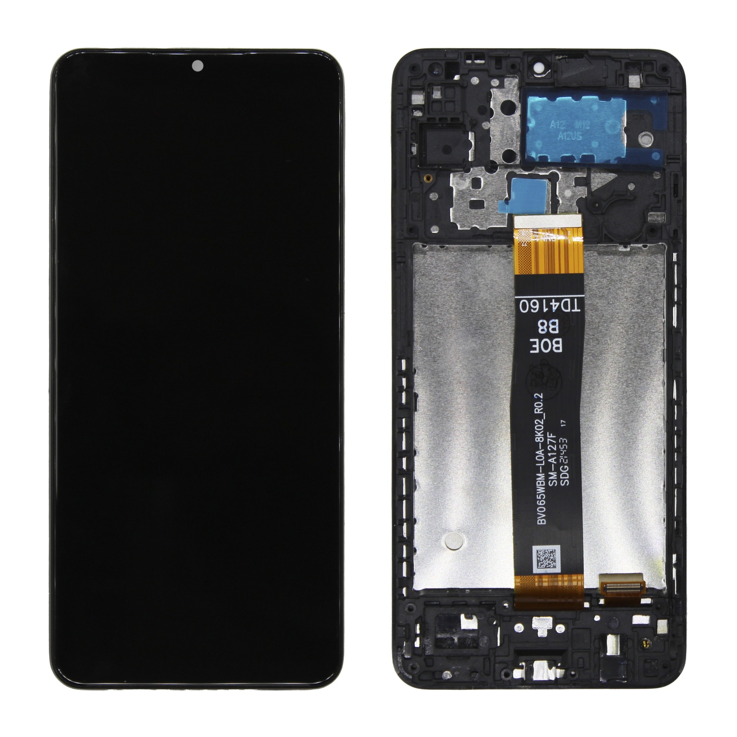 Дисплей в сборе с тачскрином для Samsung A127F Nacho (A127) (Черный) - в рамке OR