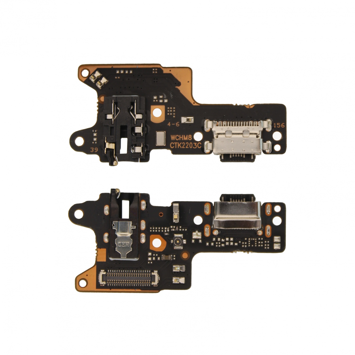 Шлейф Xiaomi Redmi 8/8A на системный разъем/разъем гарнитуры/микрофон