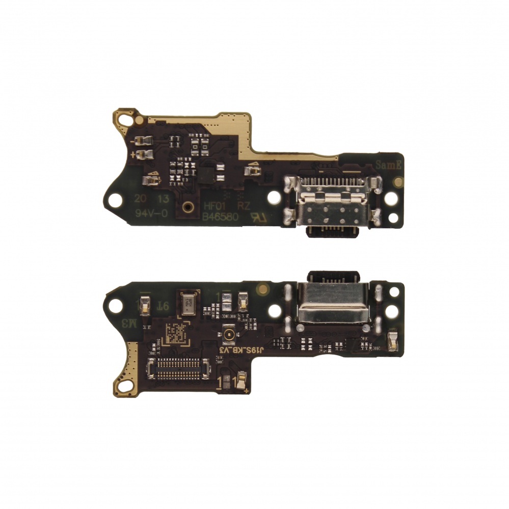 Шлейф Xiaomi Poco M3 на системный разъем/микрофон - Премиум