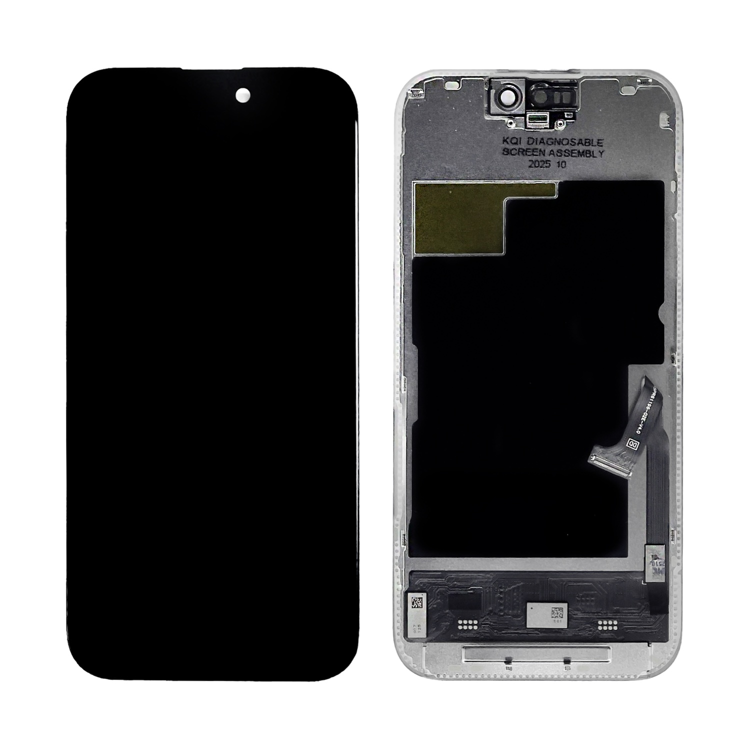 Дисплей в сборе с тачскрином для iPhone 15 Pro (Черный) - Soft OLED (с привязкой) (120Гц)