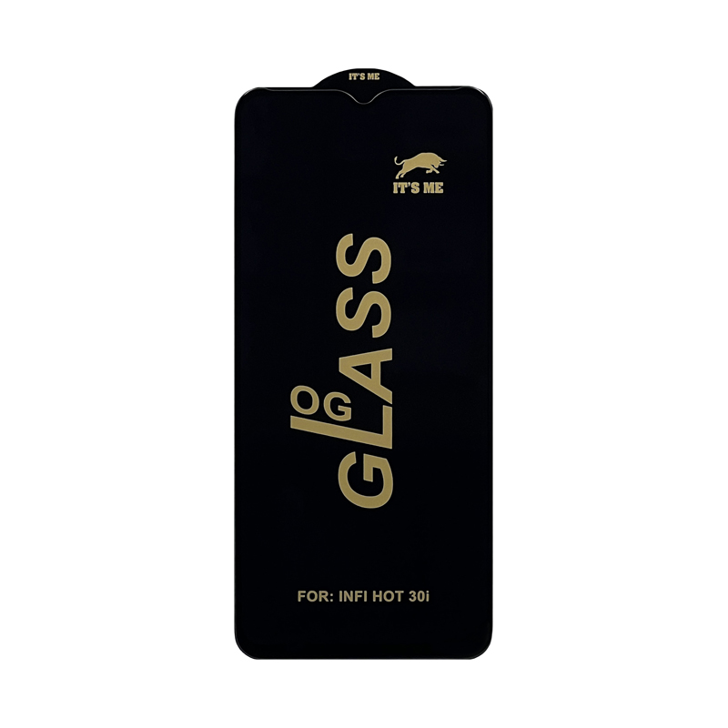 Защитное стекло "Полное покрытие" для Infinix Hot 30i (Черный)  Защитное стекло "Полное покрытие" для Infinix Hot 30i (Черный)