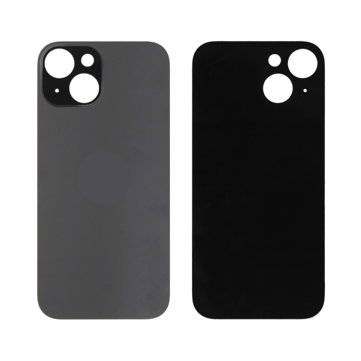 Задняя крышка iPhone 15 (Черный) - с широким вырезом