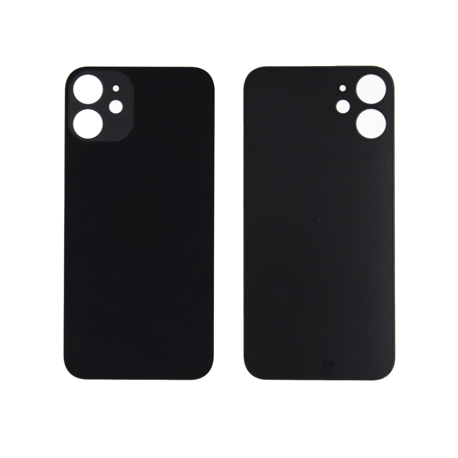 Задняя крышка для iPhone 12 mini (Черный) - с широким вырезом