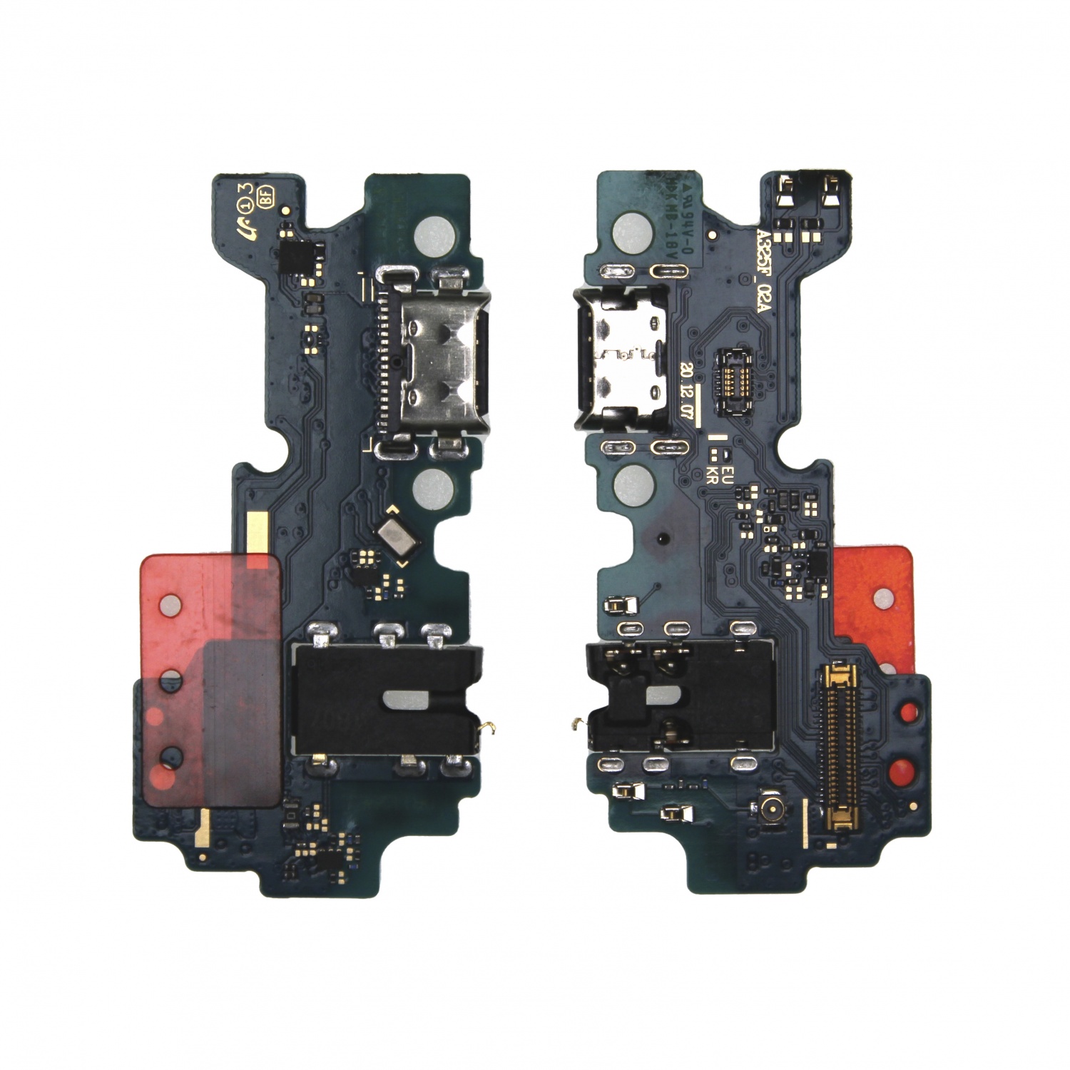 Шлейф Samsung A346B (A34 5G) плата системный разъем/разъем гарнитуры/микрофон - Премиум