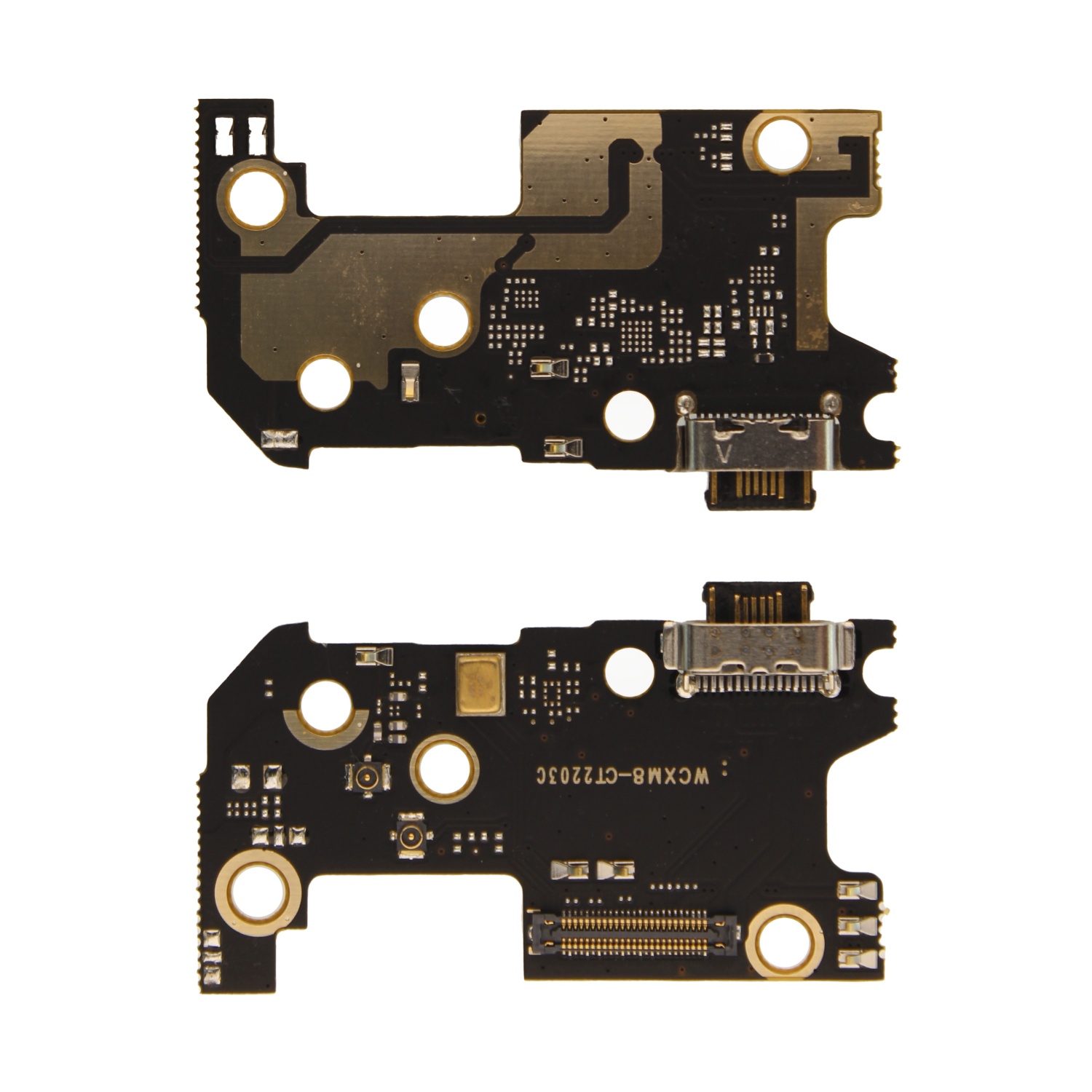 Шлейф Xiaomi Mi 8 плата системный разъем/микрофон - Премиум