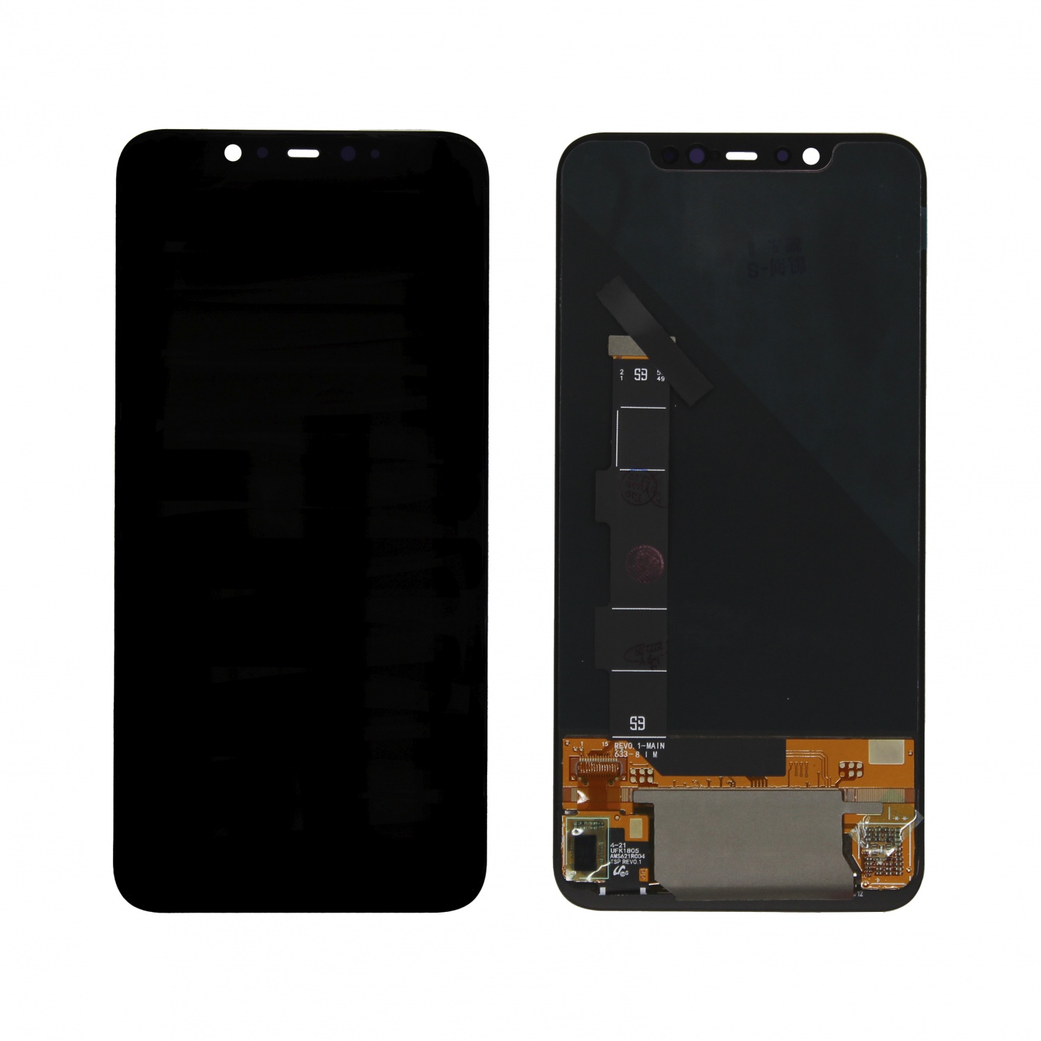 Дисплей в сборе с тачскрином для Xiaomi Mi 8 (Черный) - OLED