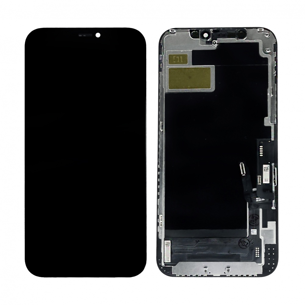 Дисплей в сборе с тачскрином для iPhone 12/12 Pro (Черный) - in-cell FHD (качество Sota)