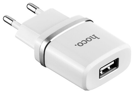 Сетевое зарядное устройство USB C11 HOCO (1A) (Белый)
