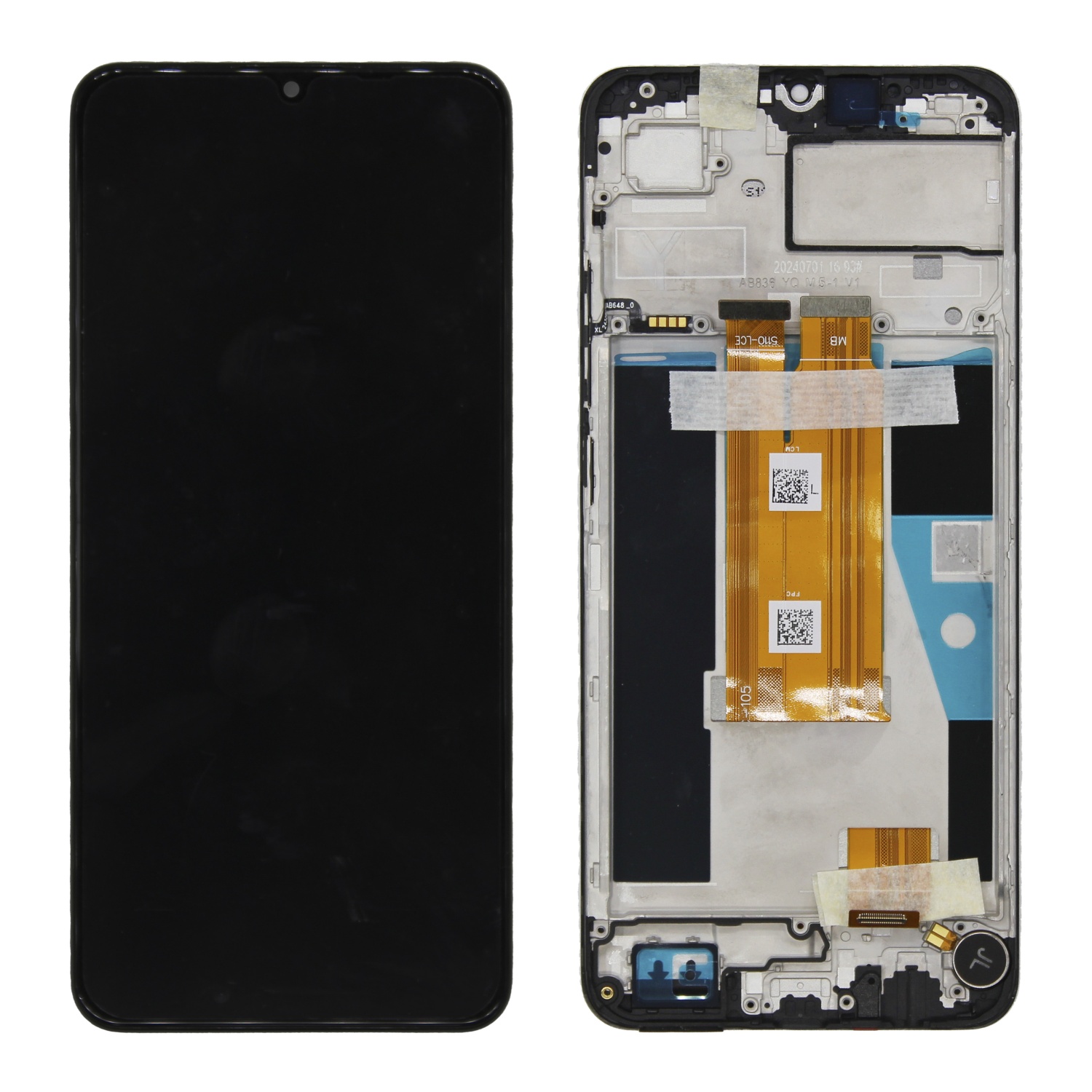 Дисплей в сборе с тачскрином для Realme C61 (Черный) - в рамке OR