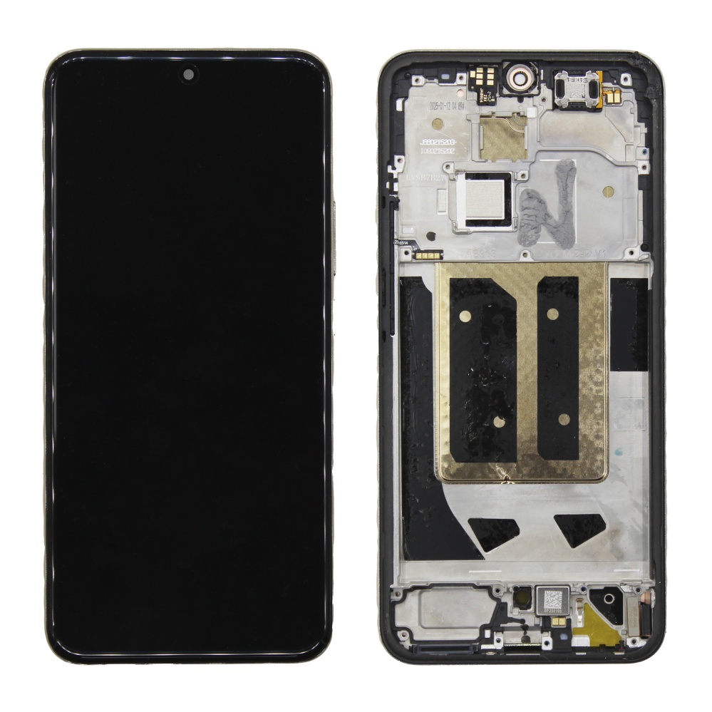 Дисплей в сборе с тачскрином для Realme 14 Pro Plus (Черный) - в рамке новый OR100% (SP) (+влагозащита)
