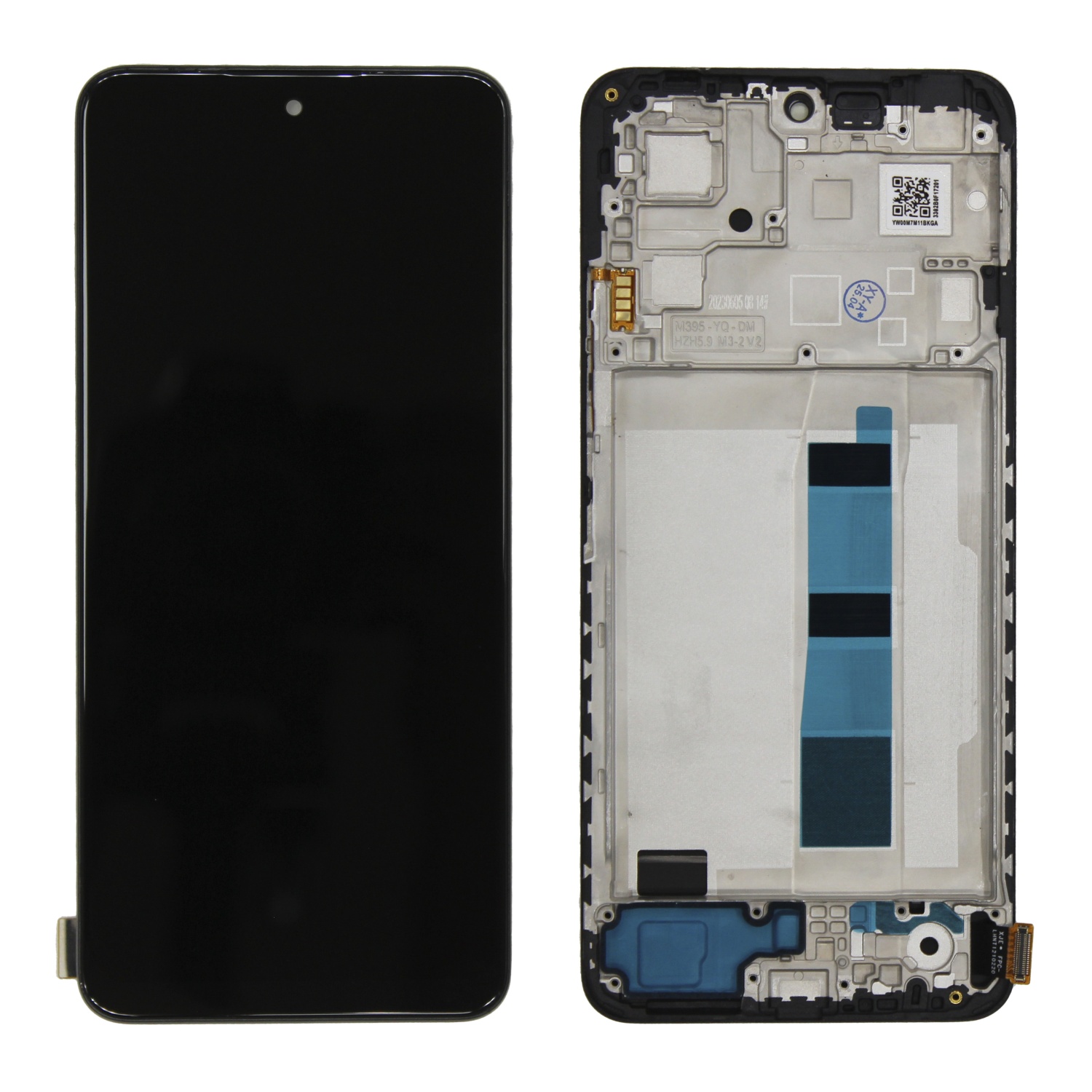 Дисплей в сборе с тачскрином для Xiaomi Redmi Note 12 4G (Черный) - в рамке In-cell