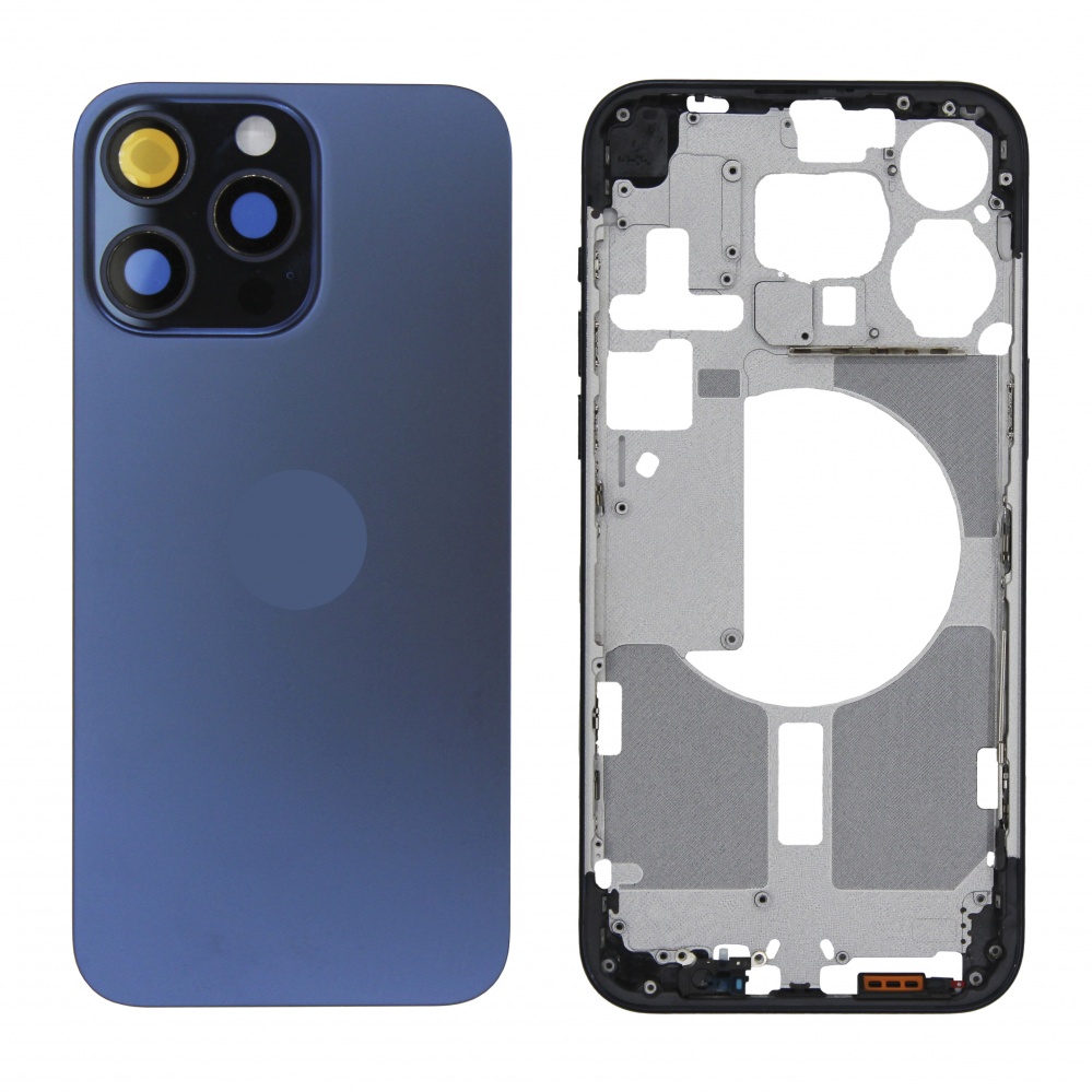 Корпус для iPhone 15 Pro Max (nano sim) (Синий) - OEM