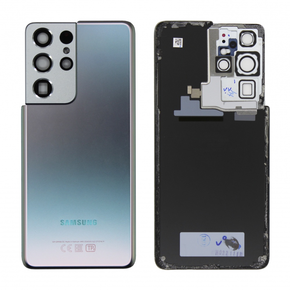 Задняя крышка для Samsung G998B (S21 Ultra) (Серебро) - снятый OR100% Задняя крышка для Samsung G998B (S21 Ultra) (Серебро) - снятый OR100%